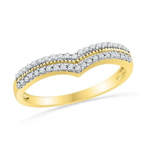 10K Yellow-gold 0.5CTW DIAMOND FASHION BAND