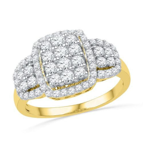 10K Yellow-gold 1.00CTW DIAMOND FASHION RING