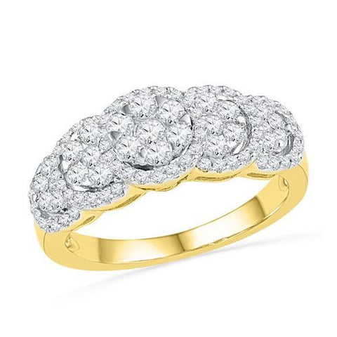 10K Yellow-gold 0.63CTW DIAMOND FASHION RING