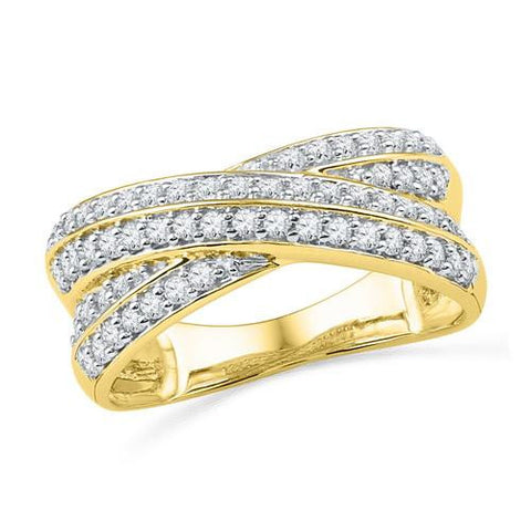 10K Yellow-gold 0.50CTW DIAMOND FASHION BAND