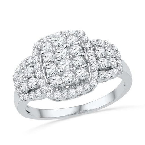 10KT White Gold 1.00CTW DIAMOND FASHION RING