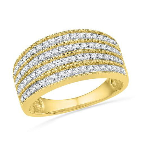 10K Yellow-gold 0.50CTW DIAMOND FASHION BAND