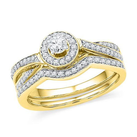 10K Yellow-gold 0.50CTW DIAMOND FASHION BRIDLA SET