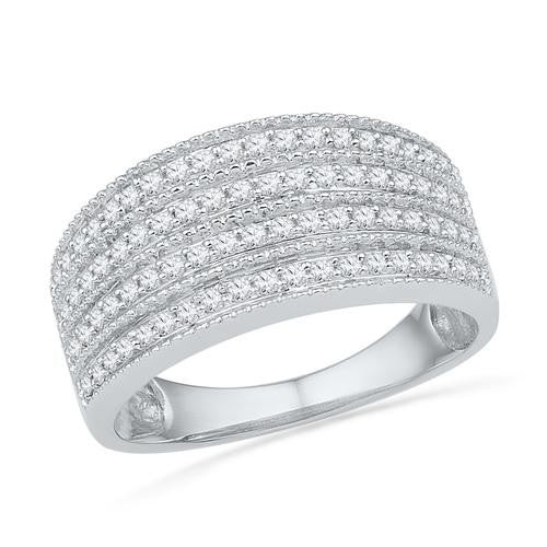 10KT White Gold 0.50CTW DIAMOND FASHION BAND