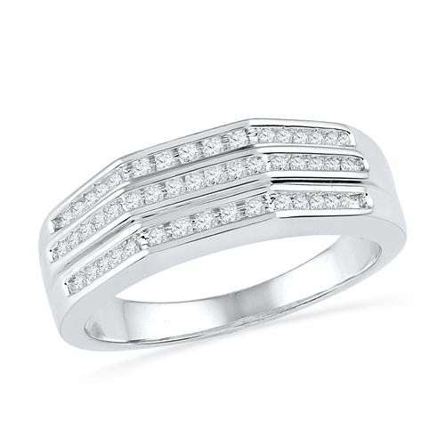 10KT White Gold 0.25CTW DIAMOND FASHION RING