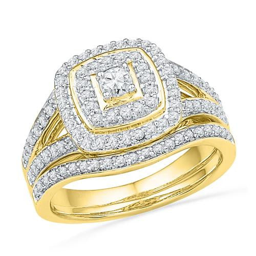 10K Yellow-gold 0.63CTW DIAMOND FASHION BRIDAL RING