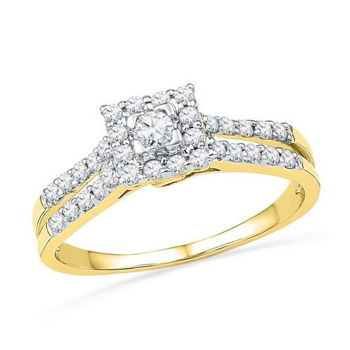 10K Yellow-gold 0.50CTW DIAMOND FASHION BRIDAL SET