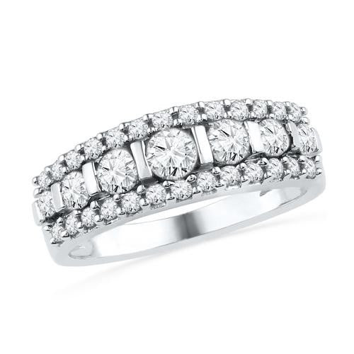 10KT White Gold 1.00CTW DIAMOND FASHION BAND