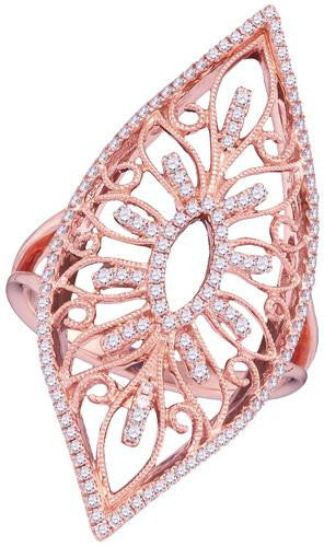 18KT Rose Gold 0.44CTW DIAMOND FASHION RING