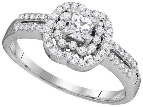 10KT White Gold 0.50CTW DIAMOND FASHION RING