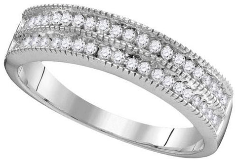 10KT White Gold 0.50CTW DIAMOND FASHION RING