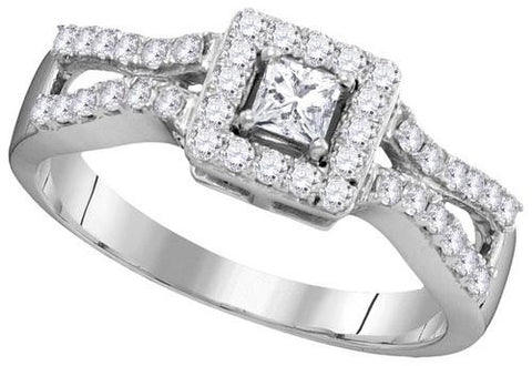 10KT White Gold 0.50CTW DIAMOND FASHION RING