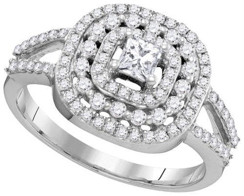 14KT White Gold 0.75CTW DIAMOND FASHION RING