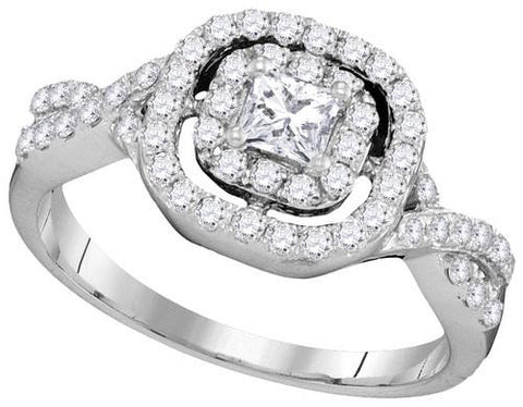 14KT White Gold 0.75CTW DIAMOND FASHION RING