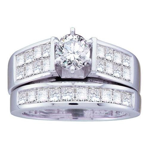 14KT White Gold 2.00CTW DIAMOND LADIES BRIDAL SET