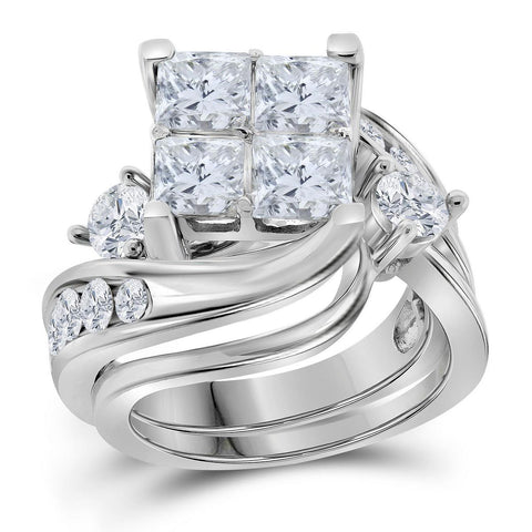 5-8CTW-Diamond 1-4CT-CRD BRIDAL SET