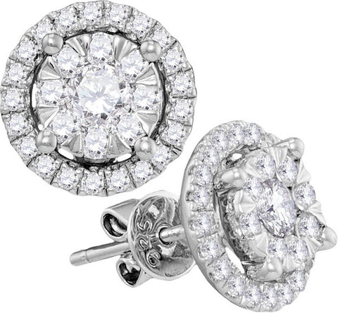 1 CTW-Diamond FASHION EARRING