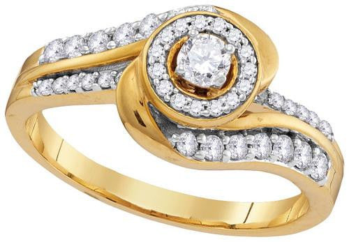 10K Yellow-gold 0.51CTW DIAMOND FASHION RING