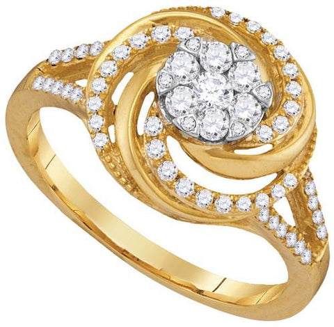 10K Yellow-gold 0.51CTW-DIA FASHION RING