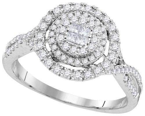 14KT White Gold 0.51CTW-Diamond SOLIEL BRIDAL RING