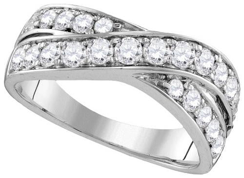 14KT White Gold 1.00CTW-Diamond FASHION BAND