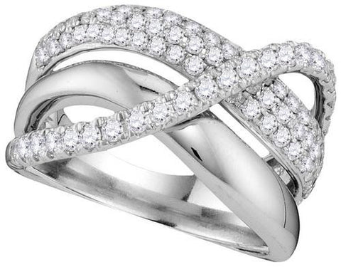 14KT White Gold 1.00CTW-Diamond FASHION BAND