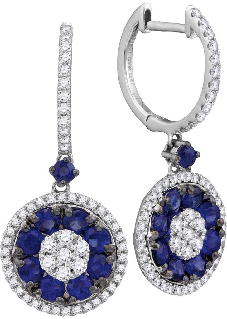 1-2CTW-DAI 1 3-8CT-SAPPHIRE EARRINGS