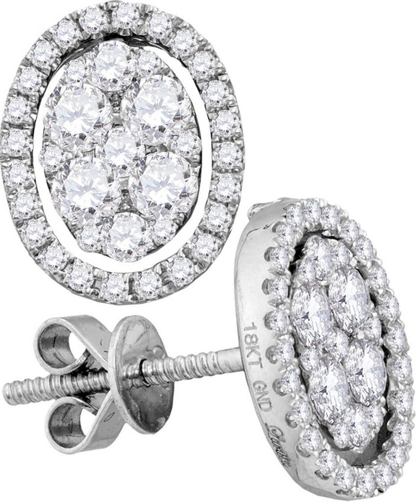 1 CTW-Diamond FASHION EARRINGS