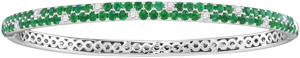 1-3CTW-Diamond 2  1-2CT-EME BANGLE