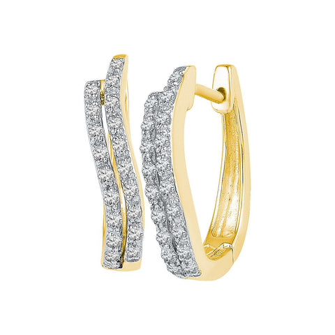 1-5CTW-Diamond FASHION HOOPS