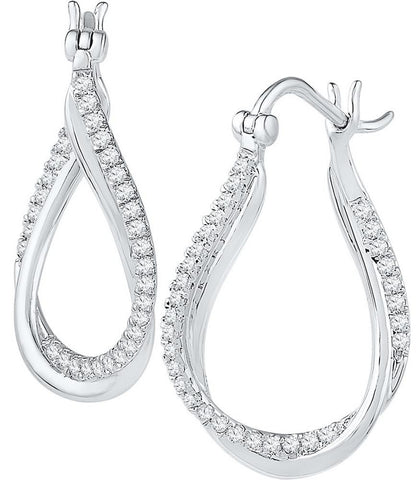 1-2CTW-Diamond FASHION HOOPS