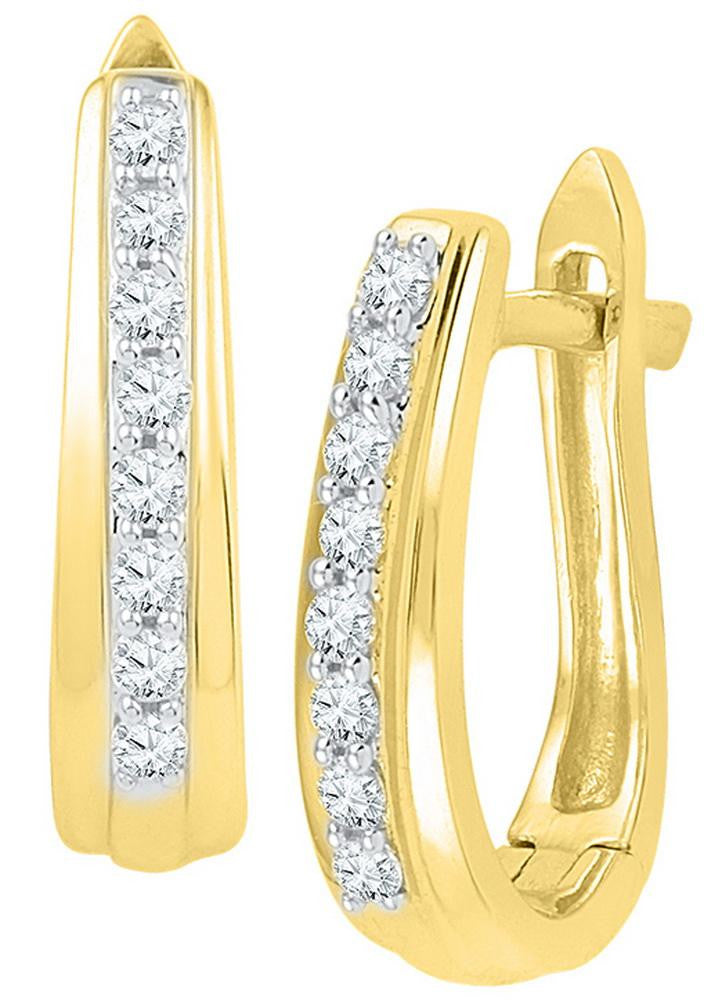 1-4CTW-Diamond FASHION HOOPS