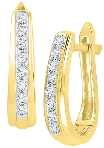 1-4CTW-Diamond FASHION HOOPS