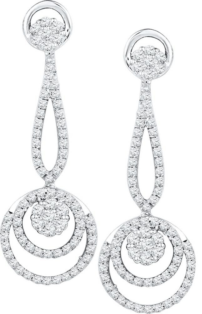 1 CTW-Diamond FASHION EARRING