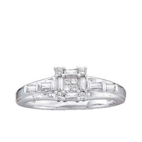 10K Yellow-gold 0.21CT-Diamond FASHION RING-S9