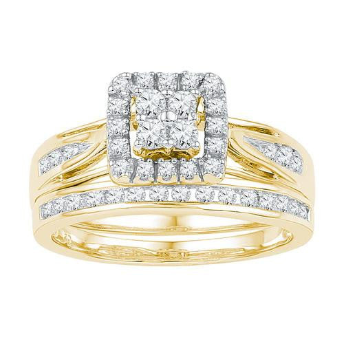 10K Yellow-gold 0.21CT-Diamond FASHION RING-S11