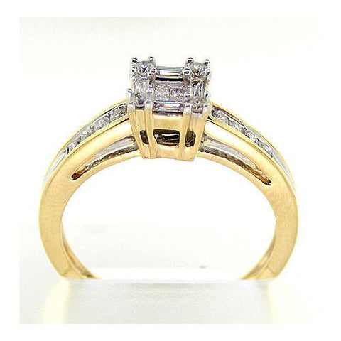 14KT Yellow Gold 3.00CT-Diamond INVISIBLE RING-S5