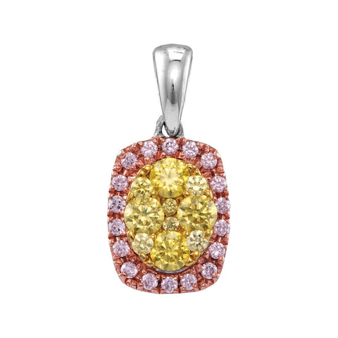 3-4CTW-Diamond FASHION YELLOW PENDANT