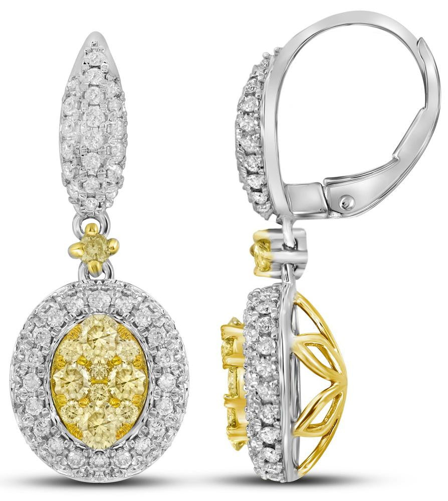 1  1-3CTW-Diamond FASHION YELLOW EARRING