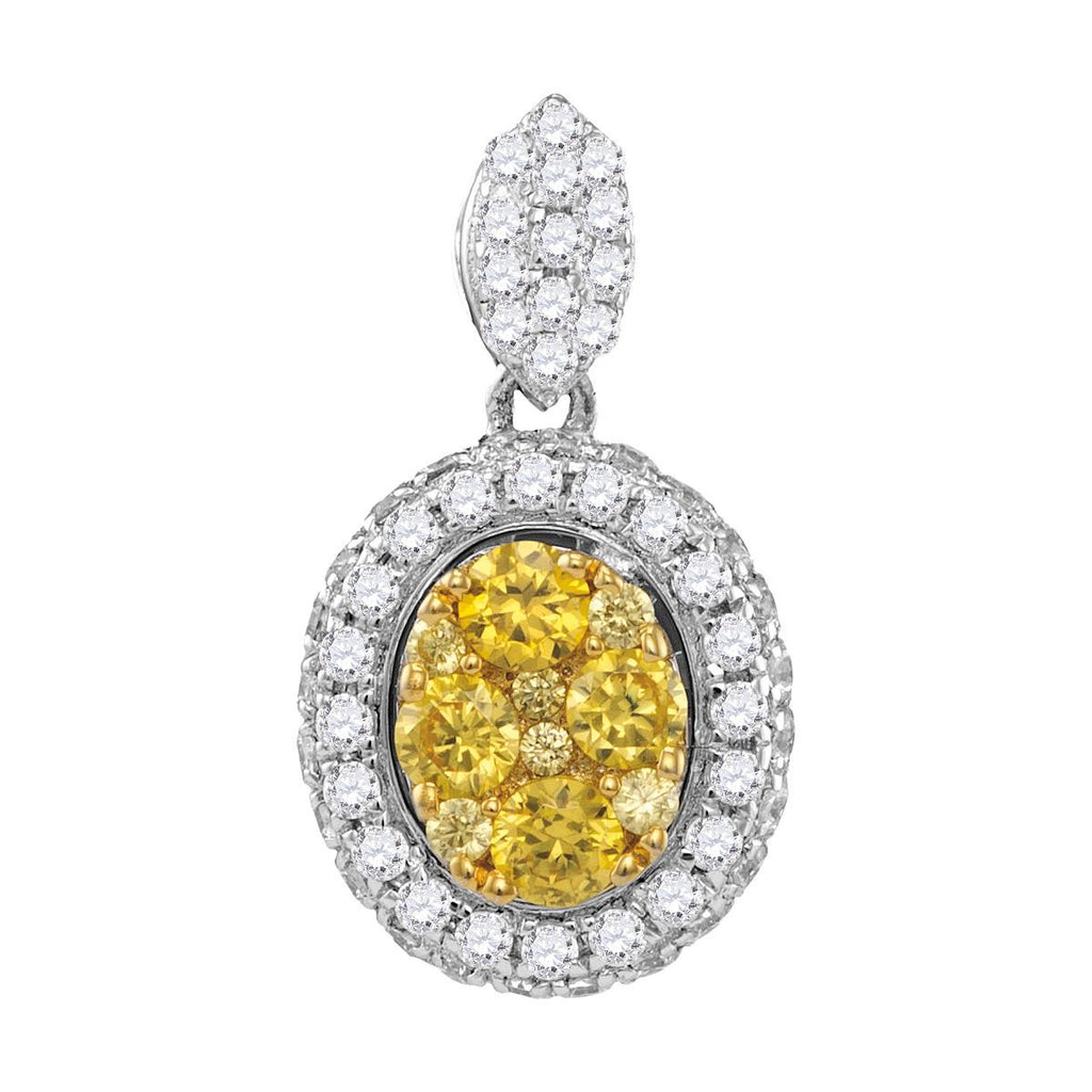 1CTW-Diamond FASHION YELLOW PENDANT