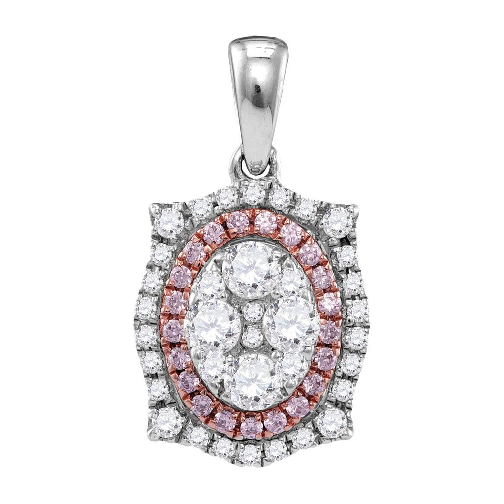 7-8CTW-Diamond PINK  PENDANT