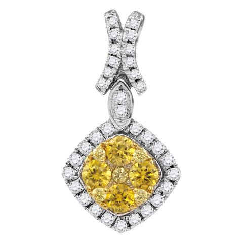 1 CTW-Diamond FASHION YELLOW PENDANT