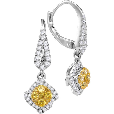 3-4CTW-Diamond FASHION YELLOW EARRING