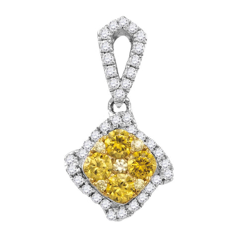 7-8CTW-Diamond FASHION YELLOW PENDANT