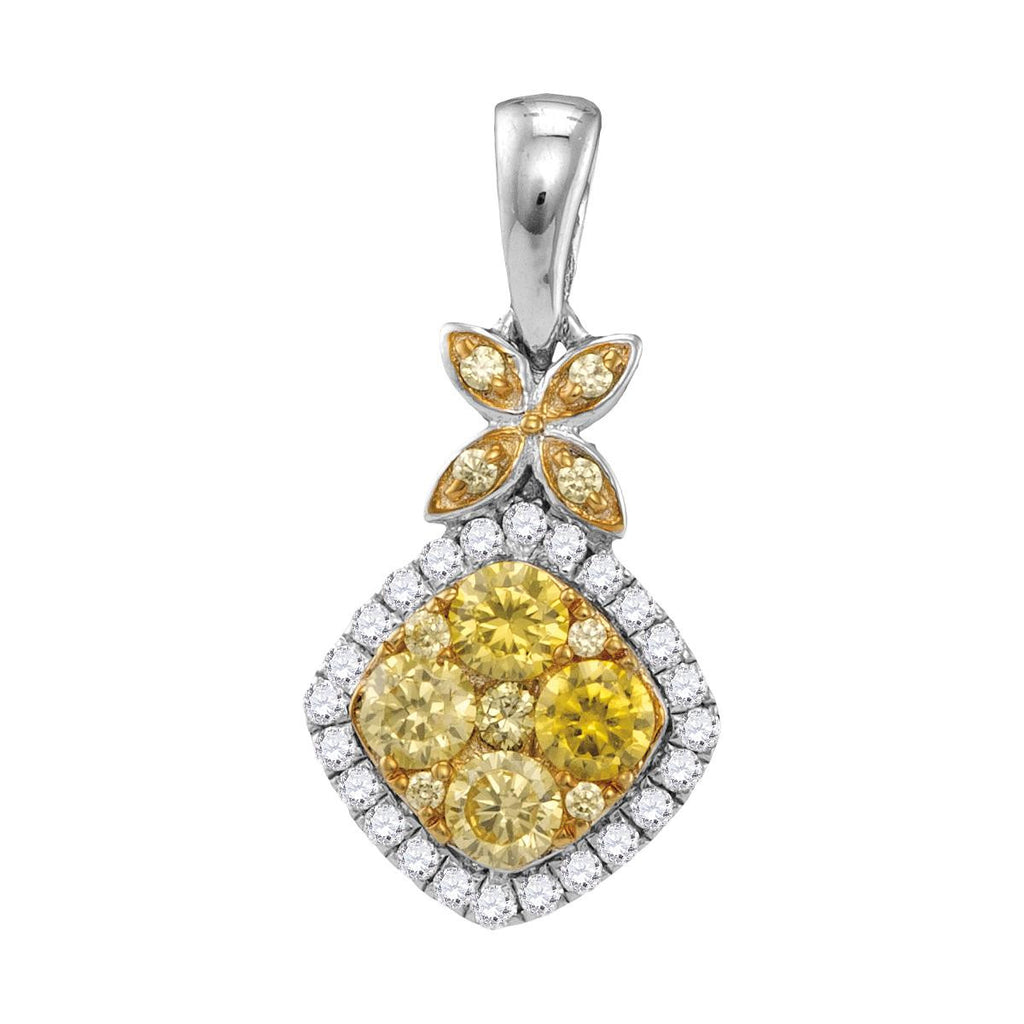 3-4CTW-Diamond FASHION YELLOW PENDANT