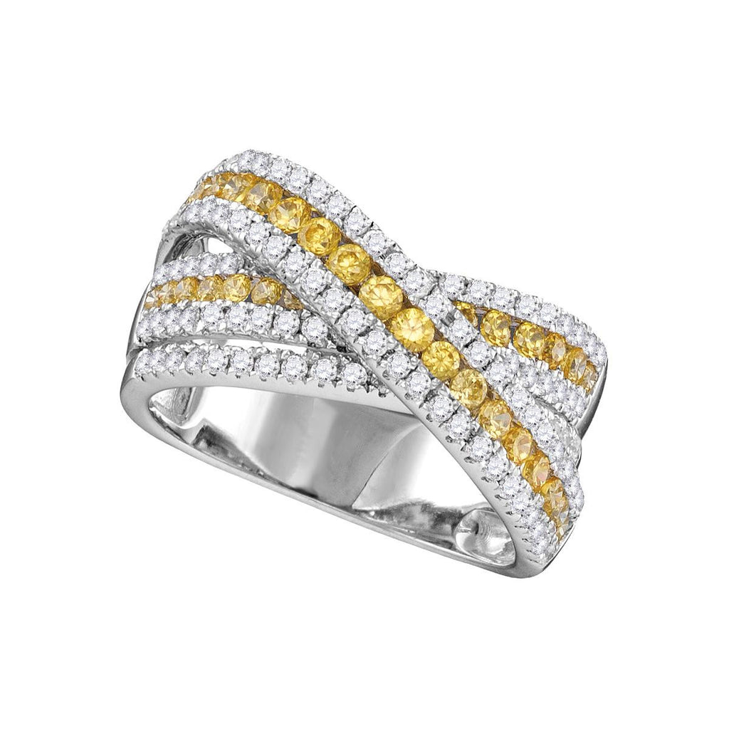 1  1-2CTW-Diamond FASHION YELLOW RING