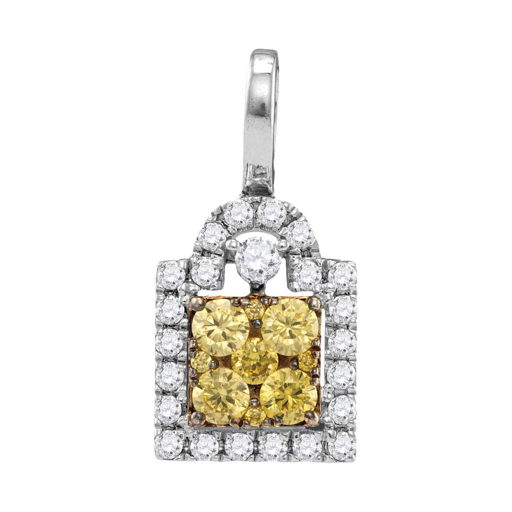 5-8CTW-Diamond FASHION YELLOW PENDANT