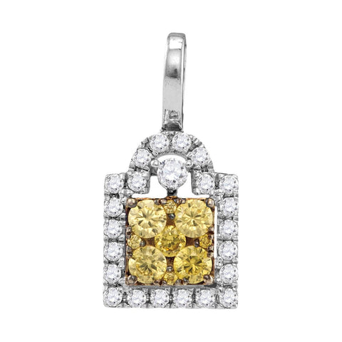 5-8CTW-Diamond FASHION YELLOW PENDANT