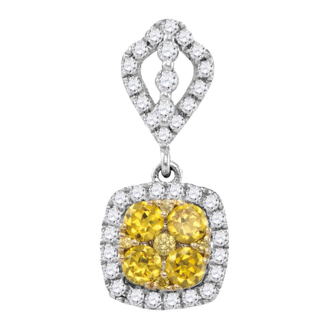 7-8CTW-Diamond YELLOW  PENDANT