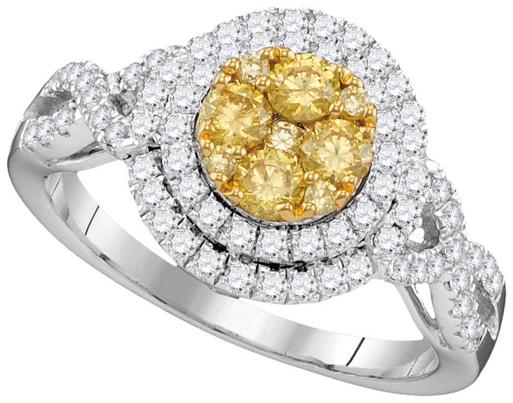 1CTW-Diamond YELLOW  BRIDAL RING